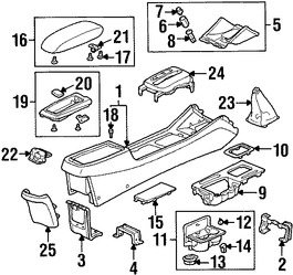 Foto de Carcasa del tomacorriente para accesorios 12 volti Original para Honda Accord Honda Pilot Honda Odyssey Marca HONDA Nmero de Parte 39623S84A10ZA