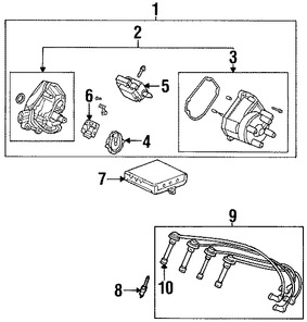 Foto de Juego de cables de buja Original para Honda Accord 1998 1999 2000 2001 2002 Marca HONDA Nmero de Parte 32700PAAA02