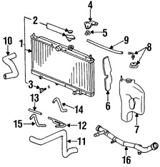 Foto de Tapa del Tanque de recuperaci�n de Refrigerante Original para Acura Honda Marca HONDA N�mero de Parte 19102PM5A00