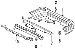 Foto de Enganche de cubierta de parachoques Original para Acura Honda Marca HONDA N�mero de Parte 90108SW3003