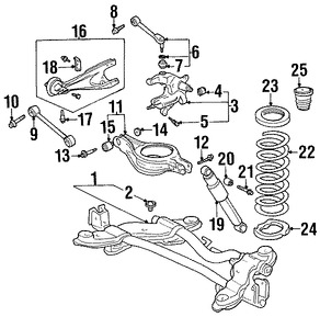 Foto de Aislante de Muelle Original para Honda Odyssey Marca HONDA N�mero de Parte 52686S0X013