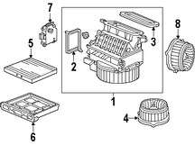 Foto de Sello de la Caja del Ventilador de Climatizacin Original para Honda Odyssey Honda Pilot Honda Ridgeline Acura MDX Acura TL Acura Marca HONDA Nmero de Parte 79027SHJA01