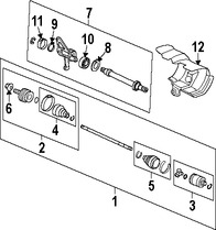 Foto de Juntas  Homocineticas Original para Honda Odyssey 2008 2009 2010 Marca HONDA Nmero de Parte 44014SHJC02