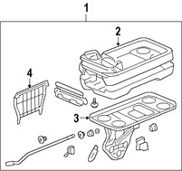 Foto de Consola Central Original para Honda Odyssey 2008 2009 2010 Marca HONDA N�mero de Parte 81190SHJA03ZD