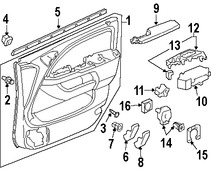 Foto de Protector contra Intemperie Cristal de Puerta Original para Honda Odyssey 2005 2006 2007 2008 2009 2010 Marca HONDA Nmero de Parte 72337SHJA01