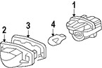 Foto de Lente de lmpara de placa Original para Honda Marca HONDA Nmero de Parte 34101S60013