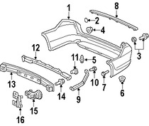 Foto de Cubierta del parachoques Original para Honda Odyssey 2005 2006 2007 2008 2009 2010 Marca HONDA N�mero de Parte 04715SHJA82ZZ