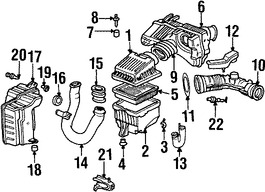 Foto de Aislante de la carcasa del filtro de aire Original para Honda Acura Marca HONDA Nmero de Parte 17212P2JJ00