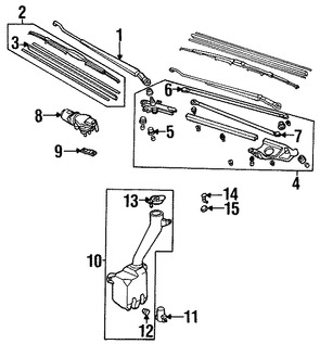 Foto de Buje de Varillaje de Limpia Parabrisas Original para Acura Honda Marca HONDA N�mero de Parte 76516SR3003