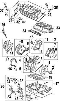 Foto de Empaquetaduras Cubierta de Correa del Tiempo Original para Honda Acura Marca HONDA N�mero de Parte 11822RCAA00