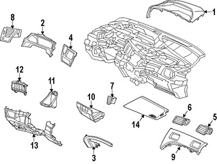 Foto de Cobertura Panel de Instrumentos Original para Honda Civic 2013 2014 2015 Marca HONDA Nmero de Parte 77510TR6C01ZC