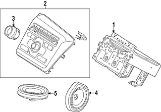 Foto de Interfaz de Mdulo de Radio Original para Honda Civic 2013 2014 2015 Marca HONDA Nmero de Parte 39170TR3A31