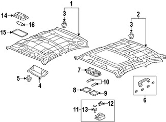 Foto de Barra Interior para agarrarse Original para Honda Civic 2012 2013 2014 2015 Marca HONDA N�mero de Parte 83240TM8A01ZB
