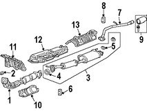 Foto de Empacadura del Conector del Tubo de Escape Original para Honda Element Honda Civic Honda CR-V Marca HONDA Nmero de Parte 18229S7S003