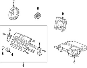 Foto de Altavoz Original para Honda CR-V Honda Fit Honda Marca HONDA Nmero de Parte 39120T0AA51