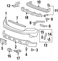 Foto de Cubierta del parachoques Original para Honda CR-V 2007 2008 2009 Marca HONDA N�mero de Parte 04711SWAA91ZZ