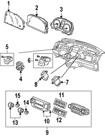 Foto de Interruptor de Calefaccin del Asiento Original para Honda CR-V 2007 2008 2009 Marca HONDA Nmero de Parte 35600SWAA01ZA