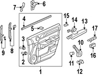 Foto de Bisel de Switch de Vidrio Electrico Original para Honda CR-V 2007 2008 2009 2010 2011 Marca HONDA Nmero de Parte 83560SWAA01ZA