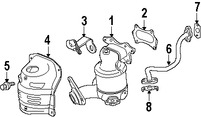 Foto de Empacadura Manguera EGR Original para Honda Insight Honda Fit Honda CR-Z Honda Civic Honda  Acura ILX Marca HONDA Nmero de Parte 18719RNAA01