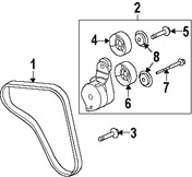 Foto de Conjunto de Tensor de correa Original para Honda Acura Marca HONDA Nmero de Parte 31170RCAA04