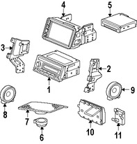 Foto de Altavoz Original para Honda Ridgeline Honda CR-V Marca HONDA Nmero de Parte 39120SJCA11