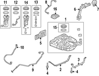 Foto de Soporte Tanque de Combustible Original para Honda Civic 2012 2013 2014 2015 Marca HONDA Nmero de Parte 17522TR0A70