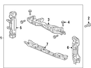 Foto de Barra sujecin soporte del radiador Original para Honda Fit 2015 2016 2017 Marca HONDA Nmero de Parte 04602T5RA00ZZ