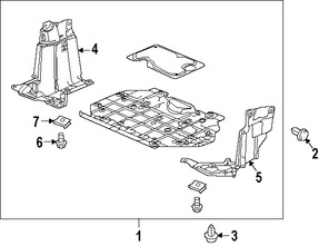 Foto de Guardasalpicaduras del soporte del radiador Original para Honda Fit 2015 2016 2017 Marca HONDA Nmero de Parte 74110T5RA10