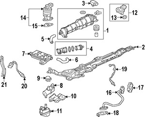 Foto de Empacadura Manguera EGR Original para Honda Fit 2015 2016 2017 Marca HONDA Nmero de Parte 187165R0004