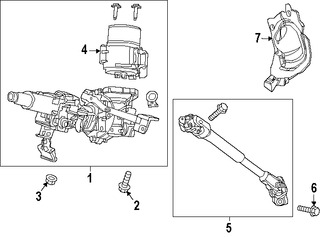 Foto de Eje de Columna de Direccin Original para Honda Fit 2015 2016 Marca HONDA Nmero de Parte 53212T5RA02