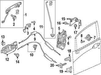 Foto de Bisagra de puerta Original para Honda Fit 2015 2016 2017 Honda  2016 2017 Marca HONDA Nmero de Parte 67460T9CK01ZZ