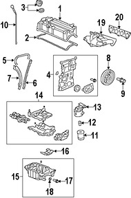 Foto de Tensor de la Cadena del Tiempo Original para Acura Honda Marca HONDA Nmero de Parte 14520RAHH01