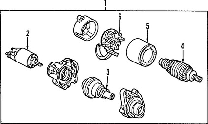 Foto de Solenoide de Encendido Original para Honda Civic 2005 Marca HONDA Nmero de Parte 31204PNC003