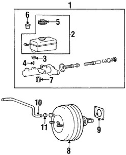 Foto de Empacadura de Booster Frenos de Potencia Original para Hyundai Kia Marca HYUNDAI N�mero de Parte 5914537010