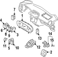 Foto de Interruptor de Luz de Emergencia Original para Hyundai Sonata 2007 2008 Marca HYUNDAI Nmero de Parte 937903K000CH