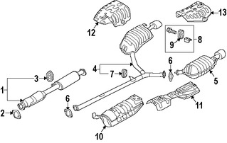 Foto de Convertidor Cataltico Original para Hyundai Sonata Kia Optima Marca HYUNDAI Nmero de Parte 286003Q200