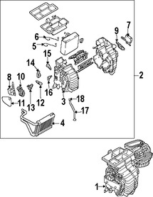 Foto de Mando de la Compuerta Mezcladora Original para Kia Sportage Hyundai Tucson Marca HYUNDAI Nmero de Parte 971592E200
