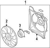Foto de Motor del ventilador de enfriado Original para Hyundai Accent 2006 2007 2008 2009 2010 2011 Marca HYUNDAI Nmero de Parte 253861E100