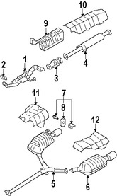 Foto de Sujetador Sistema de Escape Original para Hyundai Azera Hyundai Elantra Hyundai Sonata Kia Optima Marca HYUNDAI Nmero de Parte 287623A000