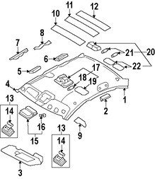 Foto de Luz de mapa Original para Hyundai Azera 2006 2007 2008 Marca HYUNDAI N�mero de Parte 928503L010J9