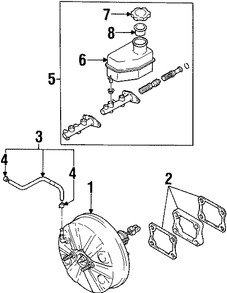 Foto de Depsito del Cilindro Maestro del Freno Original para Hyundai Elantra Hyundai Tiburon Marca HYUNDAI Nmero de Parte 585292D000