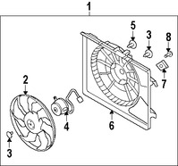 Foto de Motor del ventilador de enfriado Original para Hyundai Elantra 2007 2008 2009 2010 2011 2012 Marca HYUNDAI Nmero de Parte 253862H051