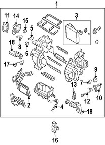 Foto de Sensor de Temperatura de Evaporador Aire Acondicionado Original para Kia Sorento   Hyundai Accent Hyundai Elantra Marca HYUNDAI Nmero de Parte 976141E000