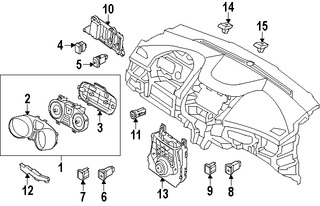Foto de Panel de Control de Termperatura Climatizaci�n Original para Hyundai Elantra Coupe 2014 Hyundai Elantra 2014 2015 2016 Marca HYUNDAI N�mero de Parte 972503XGA0GU