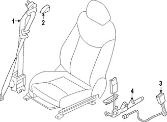 Foto de Receptaculo del Cinturon de Seguridad Original para Hyundai Elantra Coupe 2014 2013 Marca HYUNDAI Nmero de Parte 888403X550RY