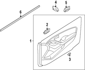 Foto de Panel Interior de Puerta Original para Hyundai Elantra Coupe 2014 Marca HYUNDAI N�mero de Parte 823073X471TKK