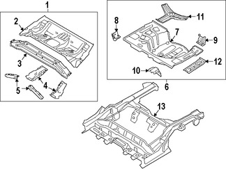 Foto de Bandeja de Piso Original para Hyundai Elantra GT 2013 2014 2015 2016 2017 Marca HYUNDAI N�mero de Parte 65510A5010