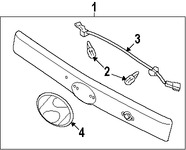 Foto de Zcalo de Luz de Placa Original para Kia Sedona Hyundai Entourage Marca HYUNDAI Nmero de Parte 925504D000