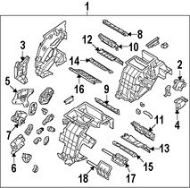 Foto de Actuador Ventanilla de Piso Aire Acondicionado / Calefaccion Original para Hyundai Genesis Hyundai Equus Marca HYUNDAI Nmero de Parte 971543M000