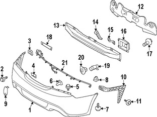 Foto de Tuerca de cubierta de parachoques Original para Kia Hyundai Marca HYUNDAI N�mero de Parte 1335705037B
